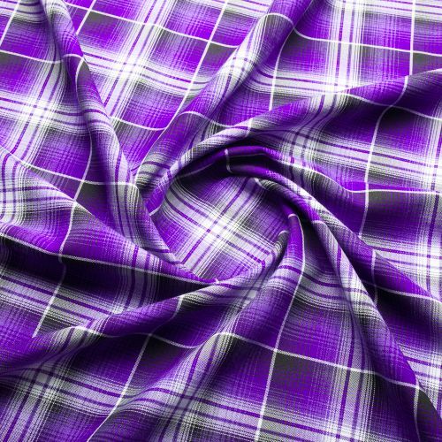 Сорочкова тканина фіолетова клітина BEN-FIO-6091 фото